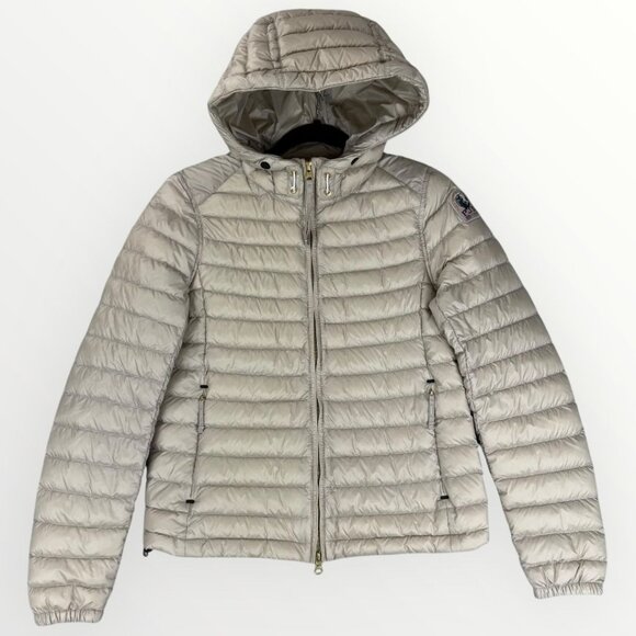 PARAJUMPERS Hollywood Down Puffer Jacket PJS Womens XS Hooded Lightweight Coat - Picture 1 of 12
